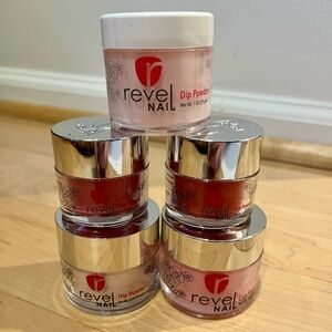 Revel Nails Dip Powder - Bundle of 5 (Reds and Pinks)